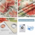 thumbnail image 4 of Orange Spring Floral Blackout Curtains for Bedroom/Living Room, Thermal Insulated Kitchen Curtains, Watercolor Summer Botanical Birds Grommet Darkening Window Treatment Drapes 42"x63"x2, 4 of 8