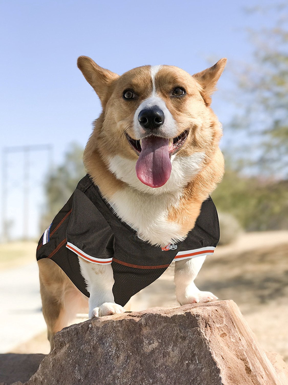 Pets First NFL Cleveland BrownsLicensed Mesh Jersey for Dogs and Cats - Large
