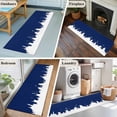 thumbnail image 5 of Abstract Navy Blue 2'x6' Runner Rugs for Hallway Kitchen Bedside Non Slip Washable, Modern Minimalist Graffiti Artwork Entryway Rug Runners with Rubber Backing, Long Carpet Runner for Laundry Room, 5 of 8