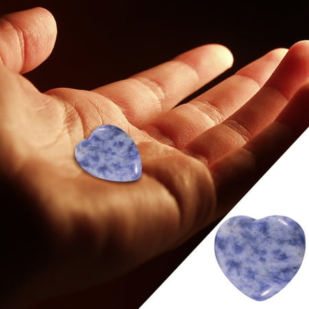 

Dyfzdhu 20mmX20mmX6mm Natural Crystal Love Ornament Gift Non-Porous Peach Heart Eye Stone Heart-Shaped Pink