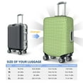 thumbnail image 6 of Fotbe Green Gingham Luggage Cover Protector,Suitcase Protector,Scratch and Dirt Resistant,Fits 18-32 Inch Luggage-Small, 6 of 9