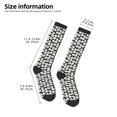 thumbnail image 2 of Goofa Panda Bear Pattern Adult Stockings, Color-Block Knee High Socks, Comfortable and Breathable, Soft and Stretchable, Sports, and Decoration, 2 of 6
