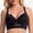 Black, variant on CHENHANN Women's Wireless Lace Bralette Full Coverage Seamless Bars 34