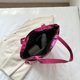 thumbnail image 2 of Bolso de mano para mujer de gran capacidad de cuero PU, bolso informal brillante para mujer (rosa roja) Sywqhk Para Estrenar, 2 of 8
