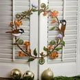thumbnail image 2 of Bdday Floral Garland Metal Garden Wreath Bird Window Hanging Wreath Iron Window Hangings Wall Decor for Bedroom, 2 of 6