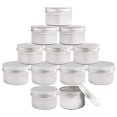 thumbnail image 1 of 12 latas de velas de 4 oz para hacer velas Diy, latas con tapas de rosca Afortunado Sencillez, 1 of 1