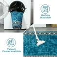 thumbnail image 7 of FairOnly Blue Green 2'x6' Modern Machine Washable Non Slip Low Pile Ruuner Rug for Bedroom Kitchen Laundry, 7 of 7