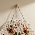 thumbnail image 6 of Christmas Diamond Paintings Art Suncatcher, Christmas Hanging Pearl Kit, DIY Craft, Pre-Assembled Metal Chain, 3D Mixed-Sized Pearl Beads Craft, Xmas Decor Gift for Home Window Wall Decor (Wreath), 6 of 9