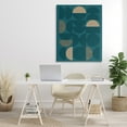 thumbnail image 3 of Stupell Industries Deco Arches Blue & Beige Abstract Painting Gallery Wrapped Canvas Art Print Wall Art, 36 x 48, 3 of 8