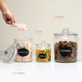 thumbnail image 3 of Frascos de almacenamiento de vidrio KoOk de 32 oz (960 ml) con tapas, juego de 2, 3 of 6