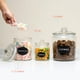 thumbnail image 3 of Frascos de almacenamiento de vidrio KoOk de 32 oz (960 ml) con tapas, juego de 2, 3 of 6