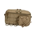 thumbnail image 2 of Almencla Waist Bag Adjustable Tool Storage Bag for Outdoor Activities Hunting Cycling Brown, 2 of 8
