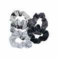 thumbnail image 4 of Kitsch Scrunchies for Hair, Hair Scrunchies for Women, Soft Scrunchy Hair Bands, Stretchy, 5 Pack… (Velvet Tie Dye Slate), 4 of 4