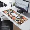 thumbnail image 2 of Long Mouse Pads for Desk,Pioneer Flower Floral Print Pattern Desk Mats on Top Of Desks, Desk Mouse Pad Extra Large with 3mm Non-Slip Base and Stitched Edge for Gaming,Office,Work,Home 31.5"x11.8", 2 of 6