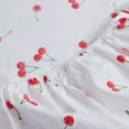 thumbnail image 6 of Poppy & Fritz Cherries Cotton Percale Twin Sheet Set, 6 of 8