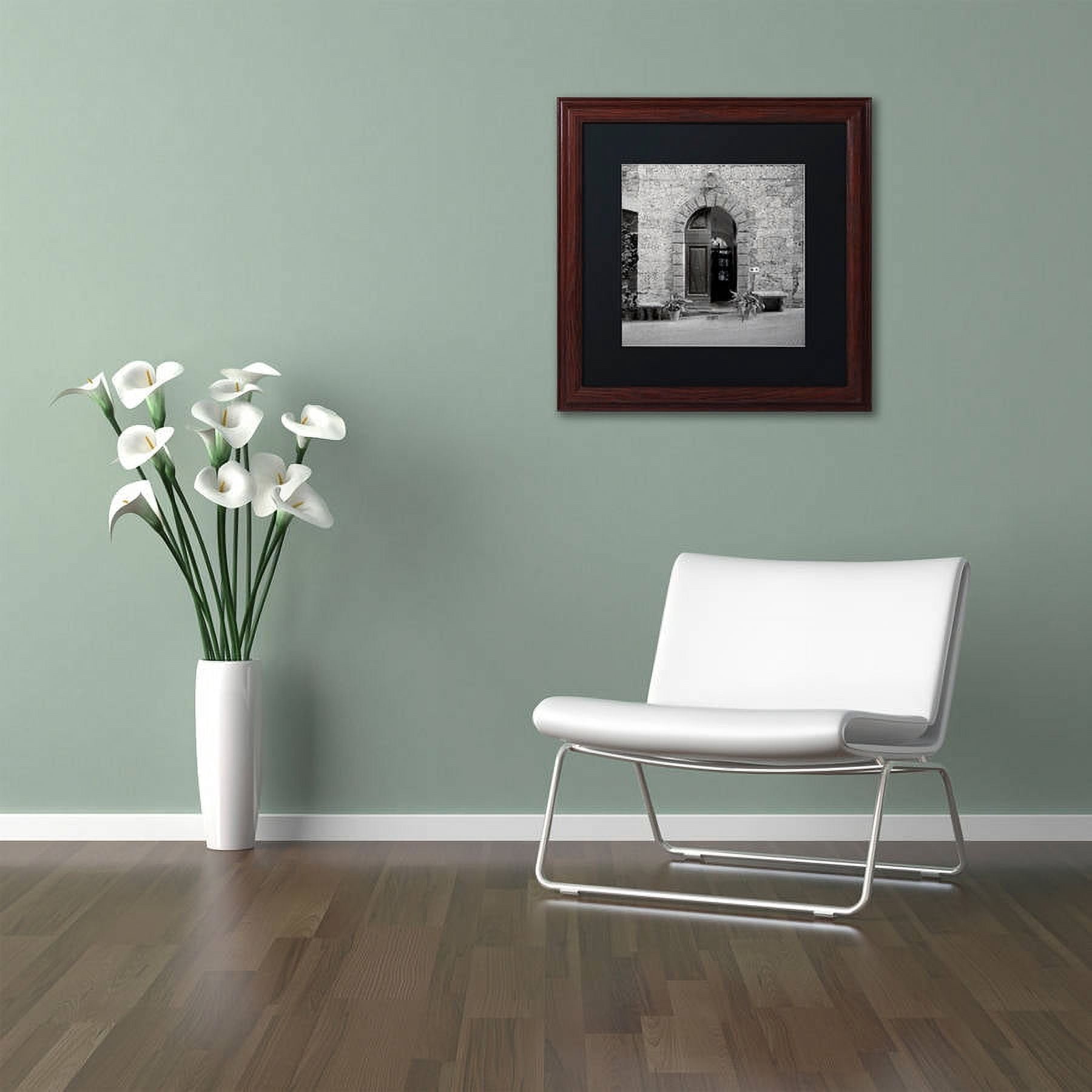 Trademark Fine Art "Tuscany I" Canvas Art by Alan Blaustein, Black Matte, Wood Frame