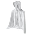 thumbnail image 4 of Ounisa Women's UPF 50+ Athletic Jacket Lightweight Quick Dry Sun Protection Full Zip Long Sleeve Shirt Hiking Outdoor Pockets, 4 of 7