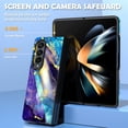 thumbnail image 6 of Petocase for Samsung Galaxy Z Fold 4 Case,Thin Slim Stylish TPU Bumper Shockproof Drop Protection Phone Cover for Girls Women,Blue, 6 of 8