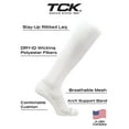 thumbnail image 2 of TCK Over the Calf Work Socks 6 Pair Moisture Wicking for Men and Women (White, Large), 2 of 2