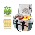 thumbnail image 2 of FORMRS Insulated Cooler Bag 24 Cans Capacity Soft Leakproof Lunch Box with Side Pockets, Wavy Striped, 2 of 7
