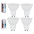 thumbnail image 2 of RGB Light Bulb, 40W With Remote Control High Light Efficiency Led Light Bulb, RGB Decorative Lighting For Home Decor, Bedroom Bedroom Corridor Hotel Bar GU10 RVB + Blanc Chaud, 2 of 8