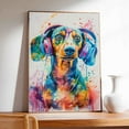thumbnail image 4 of Hudo Dachshund Dog Canvas Wall Art Music Decor, Dog Pictures Poster Animal Painting Dog Listening Music Poster for Music Room Decor Living Home Decoration, 4 of 5