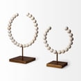 thumbnail image 4 of HomeRoots 392494 White Beaded Sculpture, 4 of 5