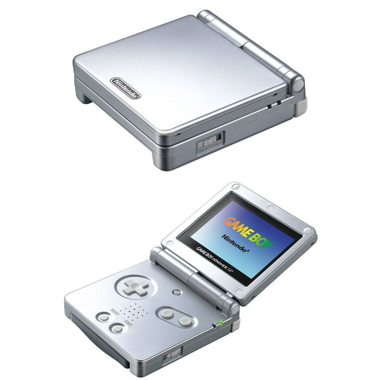 Restored Nintendo Game Boy Advance SP (Platinum Silver) GBA Video Console Charger - Walmart.com