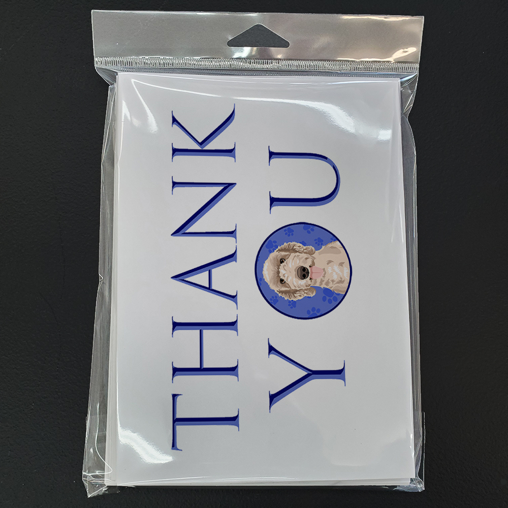 Doodle Fawn #5 Thank You Greeting Cards and Envelopes Pack of 8 7 in x 5 in