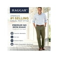 thumbnail image 5 of Haggar Men's Premium No Iron Khaki Flat Front Pant Classic Fit HC10884, 5 of 8