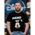 thumbnail image 1 of T-shirt Disney Mickey Mouse Classique Visage Joyeux & Oreilles Iconiques Graphique pour Hommes & Femmes Respirant Manches Courtes Col Rond Tee, 1 of 5
