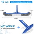 thumbnail image 2 of Cepillo para piscina HydraJoy con cerdas de nailon y extremos curvos, azul, 2 of 6