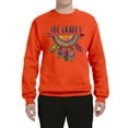 thumbnail image 3 of Colorful Neon Be Brave Dreamcatcher | Dean Russo Art Pop Culture Unisex Crewneck Sweatshirt, Orange, Large, 3 of 6