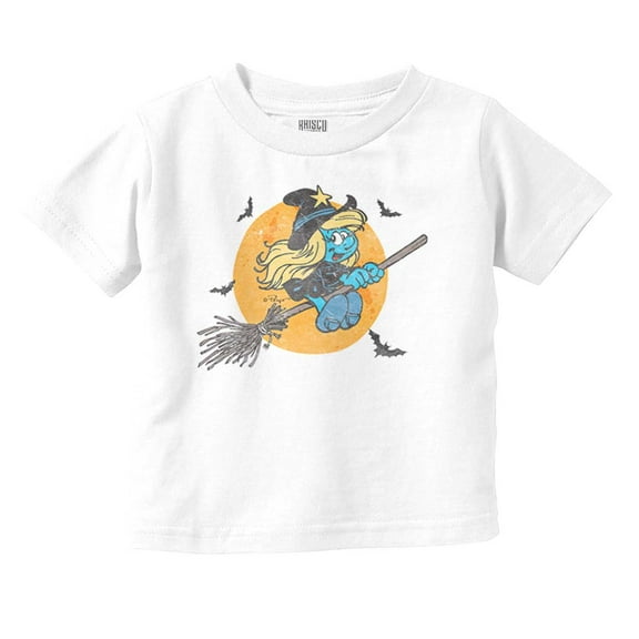 Halloween Flying Witch Smurfette Youth T Shirt Tee Girls Infant Toddler Brisco Brands 24M