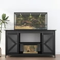 thumbnail image 3 of Vantic 75-90 Gallon Fish Tank Stand with Cabinet, Heavy Duty Metal Large Aquarium Stand for Accessories Storage, Reptile Tank Turtle Terrariums Table, 1000+ LBS Capacity, 58.9"x19.7"x32.6" H, Black, 3 of 8