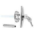 thumbnail image 1 of SOPOTUTU Garage Door Handle with Lock T Handle in Silver for Securing Toolboxes for Commercial Users 1 Set, 1 of 8