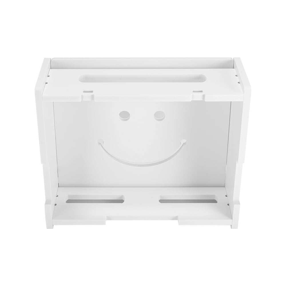  Router rack Shelf WiFi Router Bracket Set-top Floating Wall  Mounted Shelf Wall Mount WiFi Router Stand Home and Office WiFi Router  Adjustable Cable Box (Color : White, Size : 391030cm) 