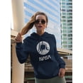 thumbnail image 2 of NASA Nasa Astronaut Over Moon Hoodie Women -NASA Designs, Female 3X-Large, 2 of 4