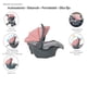 thumbnail image 4 of Carriola con Autoasiento Reversible Reclinable y Plegado Fácil Elite D'Bebe - Rosa, 4 of 8