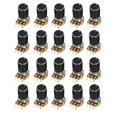 thumbnail image 2 of YXQ 20 Pcs Potentiomètres 5K ohm avec Bouton de Pot Couvercle 3 Bornes Joint Unique Réglable Linéairement, 2 of 4