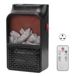 900W Space Heater Small Portable Ceramic PTC Electric Heater Fan Fireplace Heater with Simulated Flame