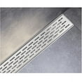 thumbnail image 2 of HEATGENE 36 Inches Linear Shower Drain Brushed - Rectangular Bathroom Shower Floor Drain - Adjustable Leveling Feet - Removable Decorative Cover - cUPC Certified, 2 of 7