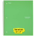 thumbnail image 4 of Five Star MEA72079 8.5 x 11.5 in. Wirebound College Ruled Notebook - 5 Subject, Green, 4 of 4