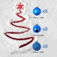 thumbnail image 6 of 24 Pcs Christmas Ball Ornaments Shatterproof Combine Baubles Bulbs Balls with Matte Shiny Glitter Mirror Decoratived Xmas Tree Hanging Decoration, 6 of 6