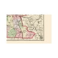 thumbnail image 4 of Historic County Map - Hillsborough County New Hampshire - Walling 1877 - 23 x 35.63 - Vintage Wall Art, 4 of 5