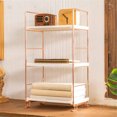 thumbnail image 3 of Advancent Estante ajustable, estante de almacenamiento para baño, organizador de cocina, 3 capas/2 capas, estante de plástico cuadrado de Juegos de accesorios de baño No.04, 3 of 6