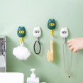 thumbnail image 4 of Decorative Adhesive Wall Hooks, Colorful Cute Sticky Wall Hooks for Hanging, Key Hook Adhesive for Kitchen Kid's Room Bathroom Coat Hat Door,Changeable face, 4 of 5