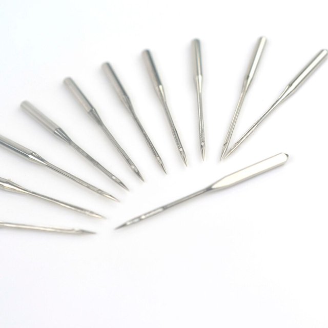 kurtrusly 10pcs Acier Inoxydable Mini Aiguille de Machine à Coudre Manuelle Broche de Machine à Coudre Électrique