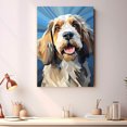 thumbnail image 2 of Petit Basset Griffon Vendeen Dog Art Canvas, Pet Wall, Polygon Art Print on Canvas Canvas, large wall art, bathroom wall art, Ready to Hang,Living Room,Bedroom ＆ Office, 2 of 4