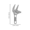 thumbnail image 4 of Llave inglesa ajustable para reparación de tuberías, llave inglesa de aleación de aluminio, 4 of 7